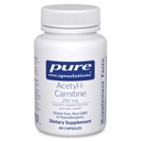Pure Encapsulations Acetyl-L-Carnitine 250 mg - Memory & Brain Supplement - Brain Support & Focus* - Gluten Free & Non-GMO - 60 capsule