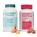 SmartyPants Prenatal Multivitamins and Probiotic Immunity Bundle: Omega 3 Fish Oil (EPA/DHA), Biotin, Methylfolate, Vitamina D3, C, Digestivo & Immune Support Supplemento (30 giorni di alimentazione)