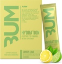Imballaggio della miscela della bevanda dell'idratazione della polvere degli elettroliti RAW, idrato di bum (lime di lemone, 20 porzioni) - imballi di idratazione dell'elettrolita supporta la funzione del muscolo e l'endurance - imballi della polvere degli elettroliti liberi di Keto