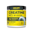 CON-CRET Creatine HCl Powder | Muscle, Cognitive, Cellular Energy Support | No Bloating or Cramps | Certificato USA Made & NSF | Unflavored (100 Serving)