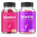 NutraChamps Biotin+ & Biotin. Il Duo completo per capelli, pelle e unghie.