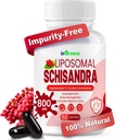 800MG Schisandra Organic Extract, Schisandra Supplement, Schisandra Berry Softgels for Energy Support, Liver Health, Antiossidant Protection & Digestive Wellness - 60 Softgels, Made in USA