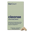 la sua Cleanse, Detox Gentle, Supporta Gut sano, Ocean Algae Cleanse, Miscela prebiotica / probiotica, Detergente Miscela di erbe, Gluten e Soy Free, Vegan, 60 capsule, 30 Servings, Multicolor