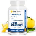 Comando Colesterolo, Citrus Bergamot SuperFruit Supplemento, 47% bergamasco Frazione Polifenolo (BPF) Formula brevettata, Made in USA, 1 mese, 90 capsule