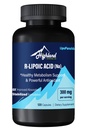 R acido lipoico (Na) 300mg per porzione, 120 capsule, fino a 5X assorbimento migliorato, supplemento nutrizionale eccellente per il supporto sano del metabolismo e antiossidanti-1 bottiglia