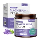 Crema di Magnesio per il Sonno - Naturale Lozione di Magnesio Topico per Cinture di Dolore e Gambe, Rilassamento Muscolare, Calma - Burro di Corpo Notturno per Idratazione Profonda - Sicuro per Bambini (Lavender)