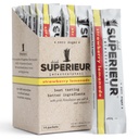 Superieur Electrolyte Powder Packets- Vegan Electrolyte Hydration Powder w/Sea Minerals- Keto Friendly, Non-GMO, Zero Sugar Electrolyte Supplement-Healthy Sports Drink-Strawberry Lemonade (14 pacchetti)