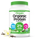 Orgain Organic Vegan Protein Powder, Vanilla Bean - 21g Plant Protein, 6g Prebiotic Fiber, Nessun Lattosio Ingredienti, Non Aggiunto Zucchero, Non OGM, Per Shakes & Smoothies, 2.03 lb (Packaging May Vary)