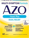 AZO Yeast Plus Dual Relief Tablets, lievito infezione e sollievo vaginale sintomo, allevia prurito vaginale & Burning, 60 Conte