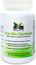 Supplemento di ferro delicato per gli adulti I Iron bisglycinate con vitamina C, B12, acido folico Sostiene la formazione delle cellule di sangue rosso & aumenta l'immunità - 90 capsule vegeterian, senza glutine