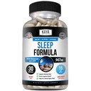 Kaya Naturals - Formula di supporto per il sonno con la melatonina - Supplemento di vitamina di supporto per l'aiuto - Stress del sonno e supporto per l'umore - L-Tryptophan, Fiore della passione, Ashwagandha e altro (30 Conte)