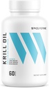 Swolverine Krill Oil | 500mg di Krill Oil & Astaxanthin, Omega-3s, EPA & DHA, Fast Absorbing, Joint Relief, Heart Health (60 Servings)