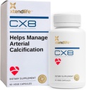 Xtendlife CX8 supplemento di salute del cuore per il supporto cardiovascolare, la circolazione e la salute arteriosa - con vitamina K2 MK7, D3, Tocotrienols, e Sea Buckthorn-30 giorno di alimentazione