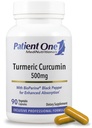Paziente Una curcumina erborica 500 mg | Supplemento per sostenere la risposta infiammatoria sana e altro* | con estratto di pepe nero | 90 capsule
