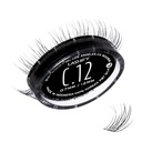 Lashify Curl 12mm Gossamer DIY Estensioni della ciglia ricarica, nero, facile False Ciglia per un look naturale