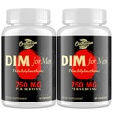 DIM per gli uomini 750MG – Equilibrio dell'ormone, Supporto estrogeno per gli uomini, Supplemento DIM, Detox, Vitality & Fitness Performance–Chrysin & Black Pepper Extract, 60 capsule (2 Bottiglia)