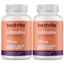 BESTVITE L-Citrulline 750mg per capsula (240 capsule vegetariane) (120 x 2) - No Stearates - No Silica - No Filler - Non OGM - Gluten Free - Vegan
