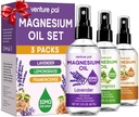 Venture Pal 3-Pack Topical Magnesium Spray Set per i piedi – Regalo ideale per il relax, il sonno migliore, il sollievo muscolare per gambe e articolazioni, capelli sani e pelle. Assorbimento veloce, non grasso