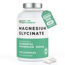 Magnesio Glycinate (Bisglycinate) | Integratori di Magnesio Chelati | 2750mg (303mg Magnesio) | 240 Capsule / 60 Serve | Altamente Biodisponibile | Made in UK - GMP Certificato | Integratori di Vita d'Amore