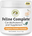 Pecorina Organica Felina Organica Completa - 4 Oz - Multivitamin & Probiotic Powder per Gatti - Natural Cat Food & Digestive Support
