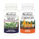 Bundle di difesa host con MycoBotanicals Brain* Capsule, 60 Count & Cordyceps Capsule, 60 Count - Support Memory & Focus - Support Immune Health & Energy*