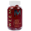 WEEM Aceto di sidro di mele Gummies - Naturale, Vegan ACV con acido folico- Gluten Free - Vitamina B12 - Premium Detox & Weight Supplement- Aiuta la digestione per le donne e gli uomini
