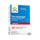 Terry naturalmente Vectomega - Supplemento con EPA & DHA - Omega-3 compresse per il sostegno alla salute del cervello e del cuore - Supplemento nutrizionale con acidi grassi essenziali & peptidi - 60 compresse