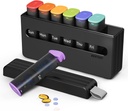 Organizzatore di pillole settimanali 2 volte al giorno - Am Pm Pill Box 7 giorno, Large Twice Medicine Pill Case for Daily Medication, Vitamine, Oli di pesce, Supplementi Portable Week Pill Holder Container, Translucent Black