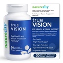 NatureCity True-Vision Eye Health Supplement - Lutein a base vegetale e Zeaxanthin con alta potenza Zafferano 20mg - Blue Light Protection, Support Central and Night Vision (30 capsule vegetali)