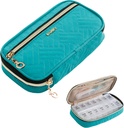 BAGSFY Pill Organizer Case 2 volte al giorno-settimana dell'organizzatore della medicina Scatola di viaggio con il contenitore di caso di medicina 7 giorni rimovibile per olio di pesce, vitamina, supplemento