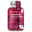 WeightWorld Ashwagandha Gummies per le donne e gli uomini 1200mg - 120 Gummies (2-Month) - Ashwagandha Supplemento Gummies per l'energia Booster, sonno sano & Stress sollievo - Vegan & Gluten-Free