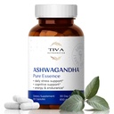 TIVA Ashwagandha Capsule 650mg con Estratto di Peperoncino Nero – Supporto naturale per Stress, Metabolismo, Funzione Immune & Mood – Vegan, Non OGM, Lab-Tested – 60 capsule di erbe