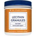 La vitamina Shoppe Lecithin Granules - Combinazione naturale di acidi grassi essenziali per supportare la funzione cerebrale e non, 100% Soy Based, Una volta al giorno (16 Polvere di once)