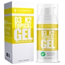 Vitamina D3 K2 Massima Forza Gel Topical - 15000+ IU Per Pompa - La Vitamina Sunshine - Supporta la Salute Congiunta, Supporto Immune - Alimentazione Un Mese