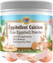 Calcio per cani e gatti - Polvere di uovo fine - Forte Hip & Integratore congiunto per cani e gatti- Supplemento dietetico - No Additivi - Pet's Friend Eggshellent Calcium 16oz