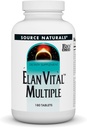 Fonte Naturals Elan Vital Multiple - Supporta cervello, cuore, fegato, immunitario, energia Boost - 180 compresse