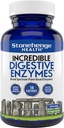 Stonehenge Salute Incredibile Enzimi Digestivi - 18 Enzimi Basati sulle piante - Lipasi, Lattasi, Protease, Amylase, Bromelain per Gas, Bloating, Fatigue (1)