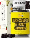 Siraj Organic Black Seed Oil Gummies w/Honey &15% Thymoquinone | Multivitamin per il supporto immunitario, Stress Relief Gummy Vitamins | Turmeric, Aceto di sidro di mele, Multivitamin Gummies