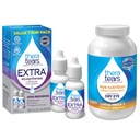 TheraTears 1200mg Omega 3 Supplemento per la nutrizione degli occhi, Trigliceride organico trigliceride olio di pesce e vitamina E, 180 Conta con Thera Tears Gocce per occhi secchi, 0.5 Fl Oz, 15 Ml, 2 Confezione