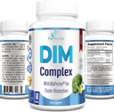 DIM Supplemento – 150mg DIM (diindolylmethane), Broccoli, Calcium D-Glucarate & Bioperine - Equilibrio dell'ormone per gli uomini e le donne, estrogeni, equilibrio di menopausa - 60 capsule