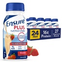 Assicurare Plus Strawberry Nutrition Shake | Meal Sostituzione Shake | Pronto per bere | 16g Protein e 27 Vitamine e Minerali | 8 fl oz - 24 Pack
