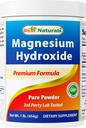 Migliore polvere di idrossido di magnesio naturale - 380mg di magnesio elementare per porzione - 454 Serve per cotainer - 1 Pound