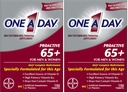 UNO A GIORNO Proattivo 65+, Mens & Womens Multivitamin, Supplemento con vitamina A, vitamina C, vitamina D e zinco per il supporto della salute immunitaria*, calcio, acido folico & di più, Tablet 150 conteggio (pacchetto di 2)