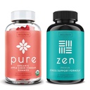 Aceto di sidro di mele puro WellPath con mamma Gummies & Zen Mood Support Integratori Bundle - Detox & Calm Energy Combination, Vegan, 60 Cts Ogni