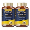 Totaria Cortisol Supplemento con Ashwagandha,Magnesium,Rhodiola Rosea,L Theanine,Equilibrio di ormone per le donne Mood, Focus, Supporto del sonno 120 capsule vegane (Pack of 2)