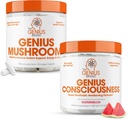 Il marchio Genius - Integratore Nootropico Bundle - Mushroom e Coscienza – Supporta Sistema immunitario,Focus, Energia e Booster del cervello