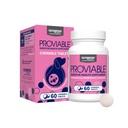 Nutramax Probiotici Proviable per Cani, Supplemento giornaliero Digestivo Salute con Strains Multiple di Bacteria, Probiotici Cani Plus Prebiotici, 60 compresse masticabili