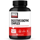 FORCE FACTOR complesso di enzimi digestivi per sostenere la salute digestiva, la salute del fegato, e fornire il sollievo di Bloating per le donne e gli uomini, Full-Spectrum 10 enzimi digestivi, non OGM, 90 capsule