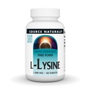 Fonte Naturals L-Lysine Free Form, 1.000 mg - Integratore di Aminoacidi Supporta Energia e Formazione di Collageno* - 50 compresse