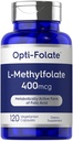 Carlyle L Methylfolate 400 mcg | 120 capsule vegetariane | Folate etilico ottimizzato e attivato | Non-GMO & Gluten Supplemento gratuito | da Opti-Folate